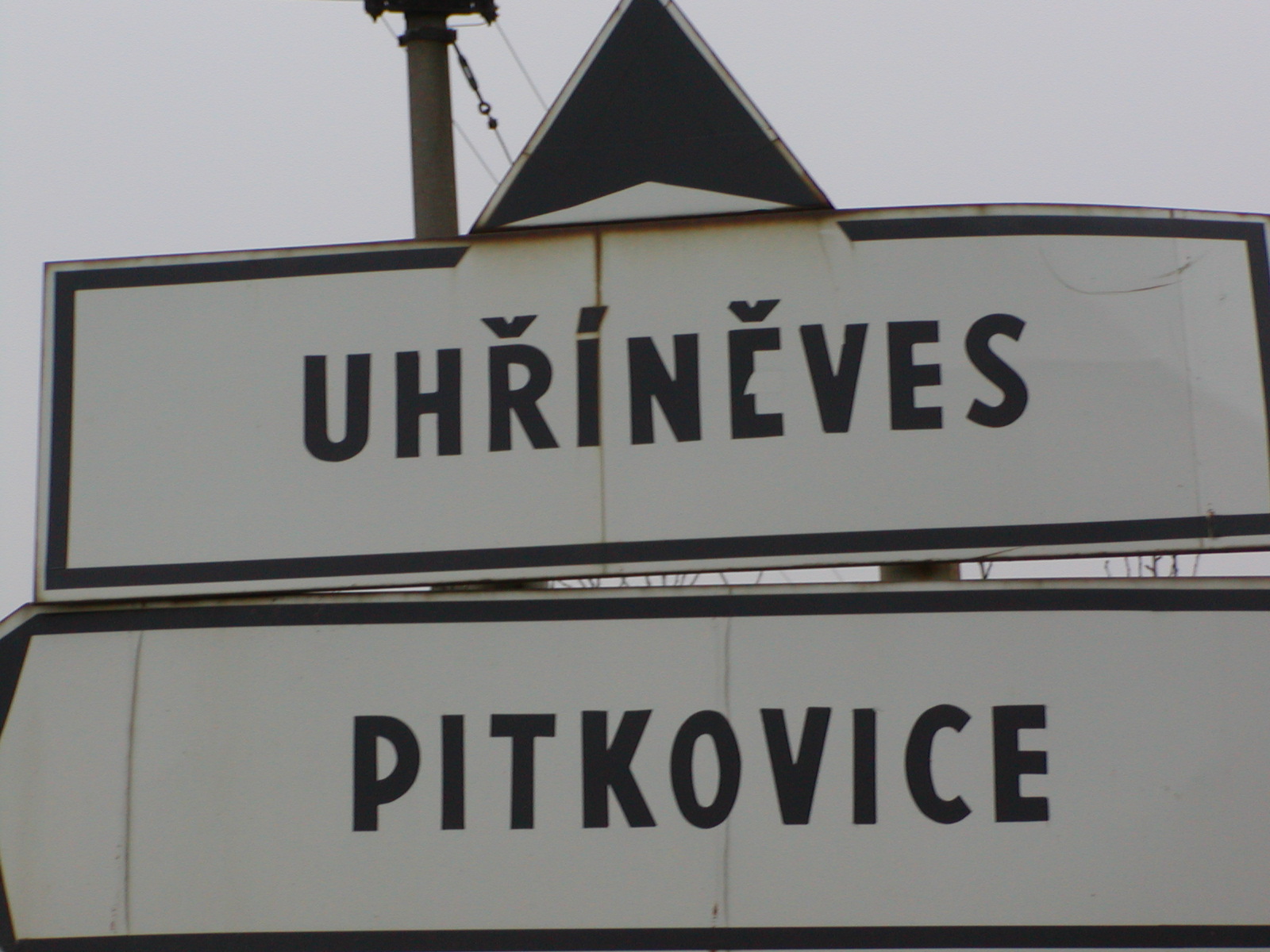 Uhřněves Street sign 2013